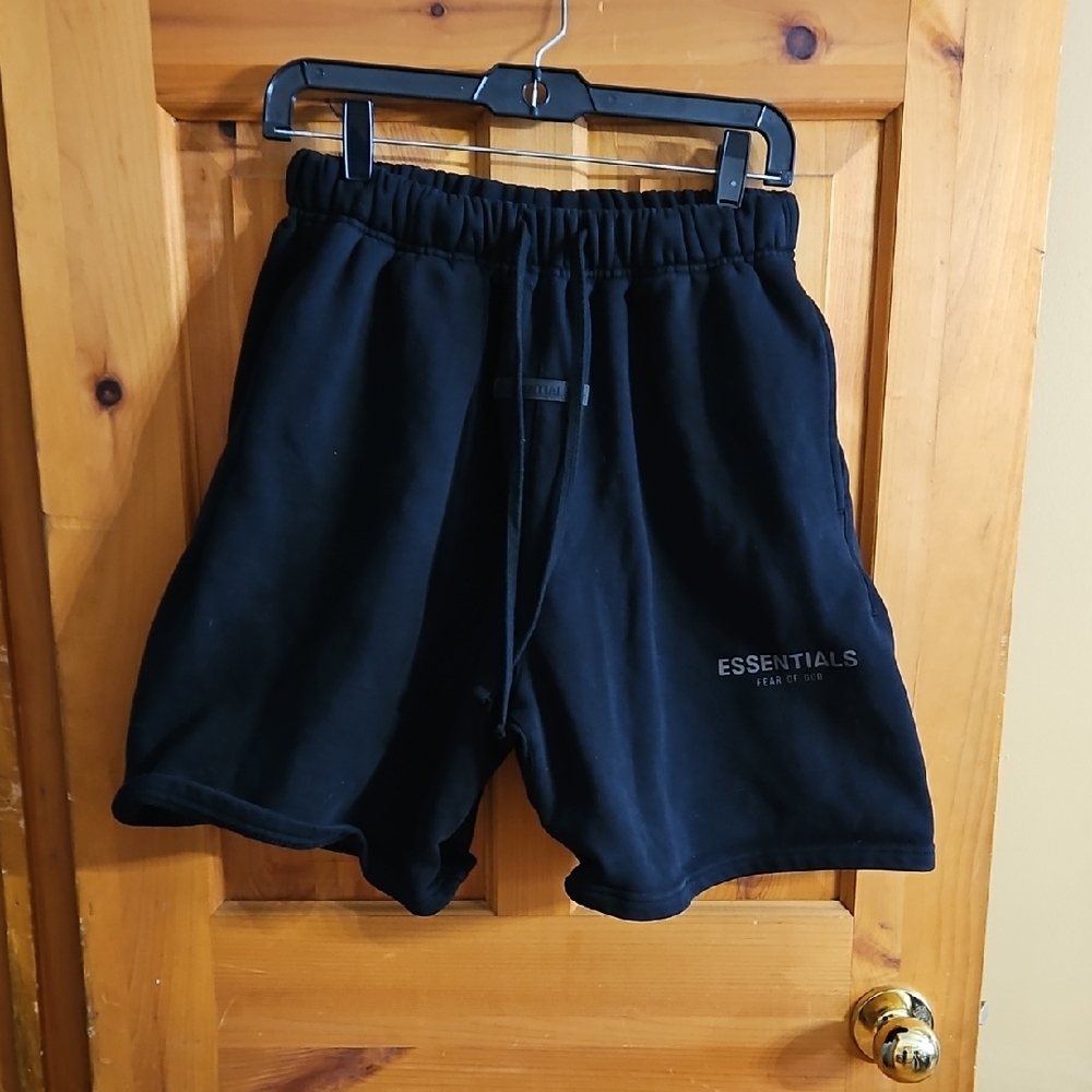 Essentials Men's Black Athletic Shorts